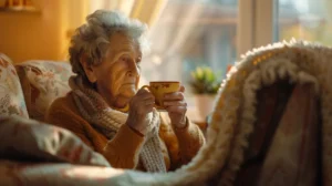 Castle eco solutions woman drinking healthy tea (1) Blackburn