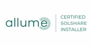 Allume certified solshare installer signature logo Blackburn