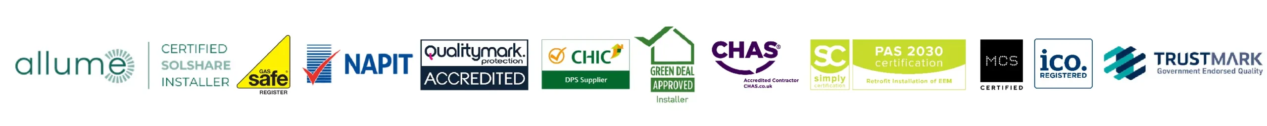 Castle eco solutions accreditations v3 scaled Blackburn